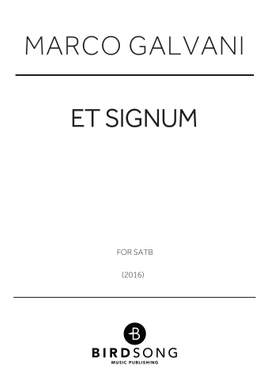 Marco Galvani: Et Signum