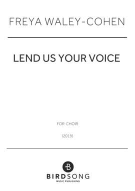 Freya Waley-Cohen: Lend Us Your Voice