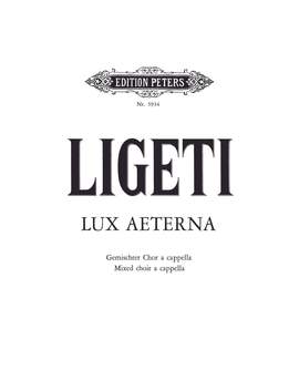 Gyrgy Ligeti: Lux Aeterna