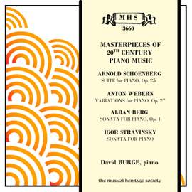 Masterpieces of 20th Century Piano Music