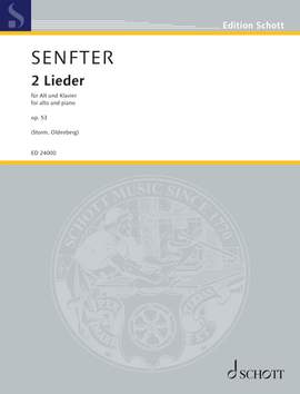 Senfter, Johanna: 2 Lieder op. 53