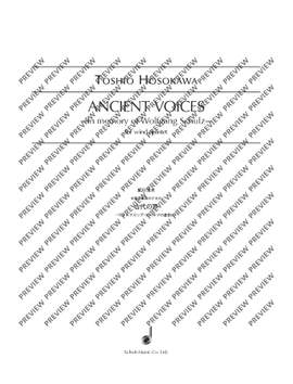 Hosokawa, Toshio: Ancient Voices