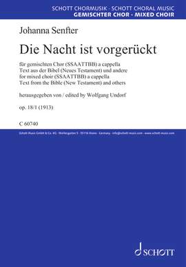 Senfter, Johanna: Die Nacht ist vorgerückt op. 18/1