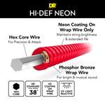 DR Strings Hi-Def Neon Red Acoustic Extra Light Product Image