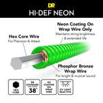 DR Strings Hi-Def Neon Green Acoustic Extra Light Product Image