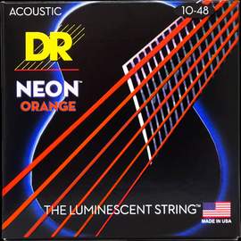 DR Strings Hi-Def Neon Orange Acoustic Extra Light