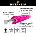 DR Strings Hi-Def Neon Pink Acoustic Extra Light Product Image