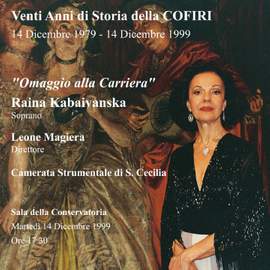 Raina Kabaivanska - Omaggio alla carriera