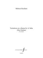 Mehran Rouhani: Variations on a theme by A. Saba Product Image