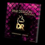 DR Strings Pink Dragon Coated Stainless Steel Bass Medium Multi Scale - 6 String Product Image