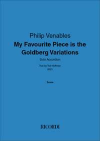 Philip Venables: My Favourite Piece is the Goldberg Variations