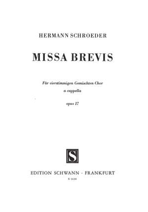 Hermann Schroeder: Missa Brevis Op.17
