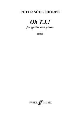 Peter Sculthorpe: Oh, T.I.!
