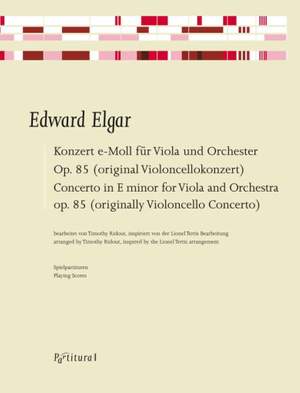 Edward Elgar: Concerto in E minor for Viola and Orchestra
