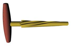 GEWA End pin reamer Cello Spiral-shaped