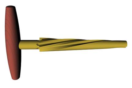 GEWA End pin reamer Cello Spiral-shaped
