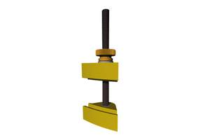 GEWA Repair screw Violin yellow