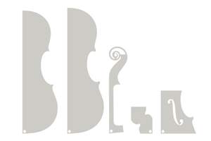 GEWA Stencils Outline Violin