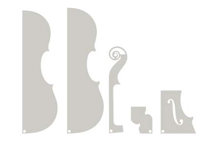 GEWA Stencils Outline Violin