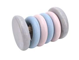 Klapper-Rassel "Tac-Tac" (blau/rosa)