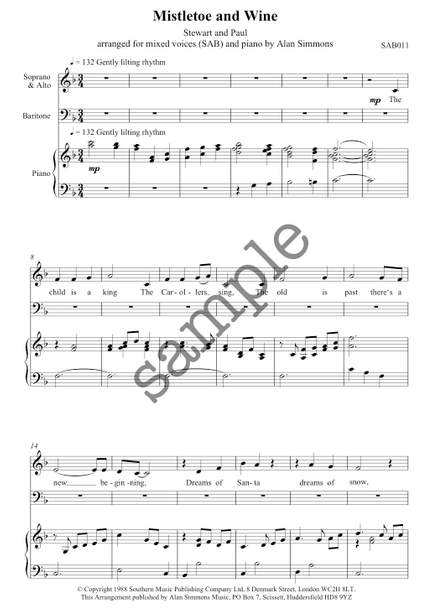 Mistletoe and Wine – SAB