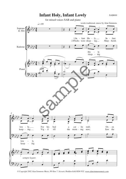 Infant Holy – SAB