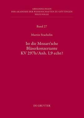 Ist Die Sogenannte Mozartsche Bläserkonzertante Kv 297b/Anh. I,9 Echt?