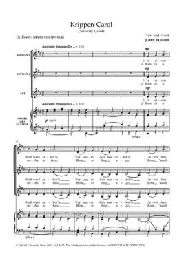 Rutter, John: Krippen-Carol (Nativity Carol)