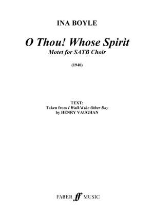 Ina Boyle: O Thou! Whose Spirit