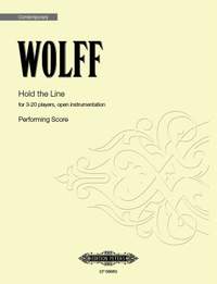 Wolff, Christian: Hold the Line (performing score)