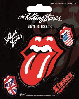 Official Vinyl Sticker Set 5 Pack Rolling Stones