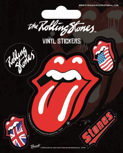 Official Vinyl Sticker Set 5 Pack Rolling Stones