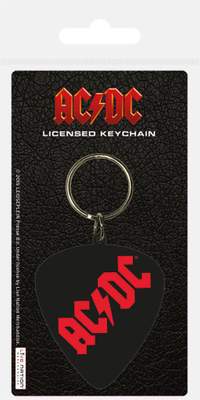 Official Rubber Keychain AC/DC Red Logo