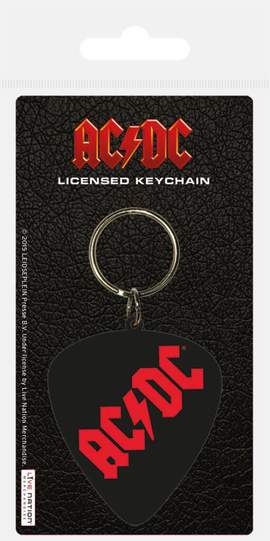 Official Rubber Keychain AC/DC Red Logo