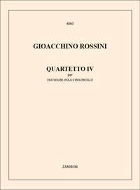 Gioacchino Antonio Rossini: Quartetto N. 4 2Vn, Va E Vc (Bonelli)