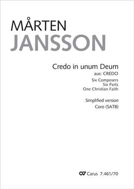 Jansson, Marten: Credo in unum Deum