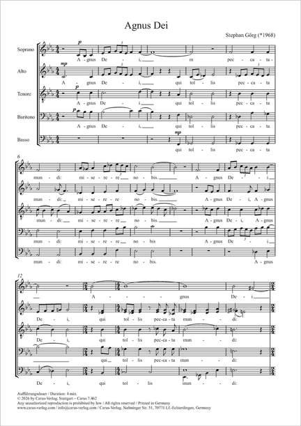 Görg, Stephan: Agnus Dei