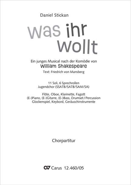 Stickan, Daniel: Was ihr wollt