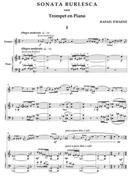D'Haene, Rafael: Sonata burlesca voor trompet en piano