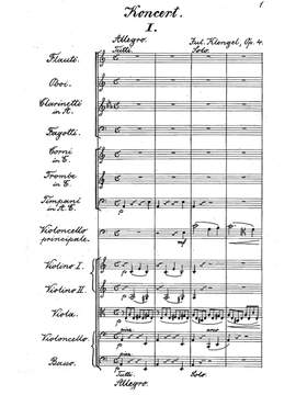 Klengel, Julius: Cellokonzert Nr. 1 in a-Moll, Op. 4