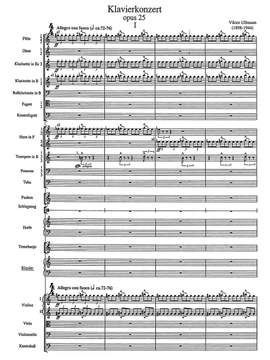 Ullmann, Viktor: Klavierkonzert op.25