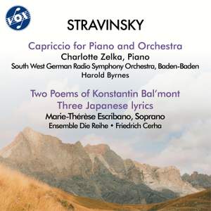Stravinsky: Capriccio, K050, 2 Poems by Konstantin Balmont, K013 & 3 Poems to Japanese Lyrics, K016