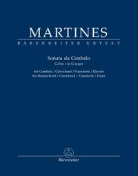 Martines, Marianna von: Sonata da Cimbalo in G major