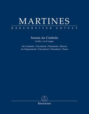 Martines, Marianna von: Sonata da Cimbalo in G major