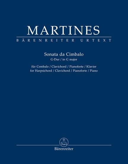 Martines, Marianna von: Sonata da Cimbalo in G major