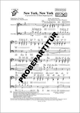 Kander, J: New York, New York