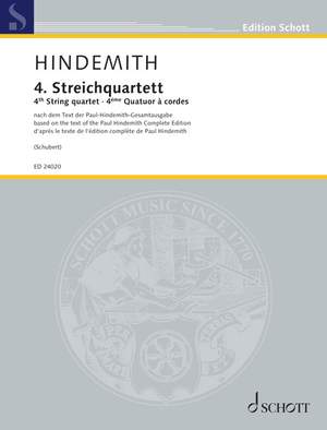 Hindemith, Paul: String Quartet No 4 op. 22