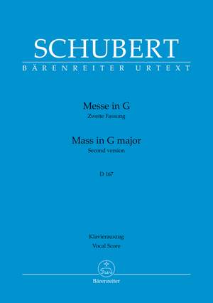 Schubert, Franz: Mass in G D167 (Second version)