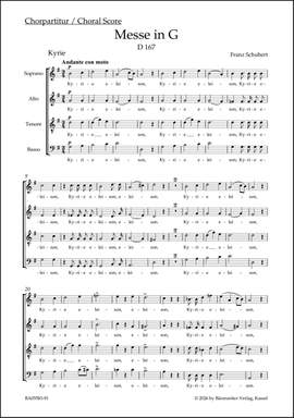 Schubert, Franz: Mass in G D167 (Second version)