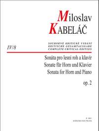 Kabelác, Miloslav: Sonata for Horn and Piano op. 2